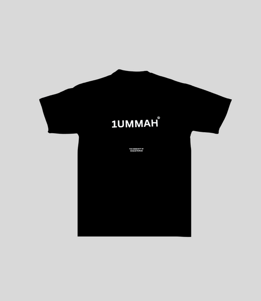 1 Ummah BLACK  OVERSIZE T-shirt