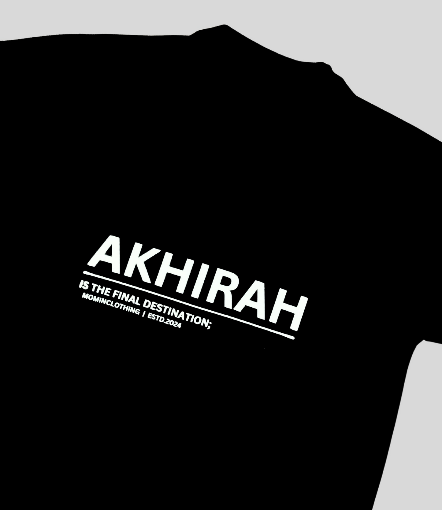 AKHIRAH - BLACK OVERSIZE T-shirt