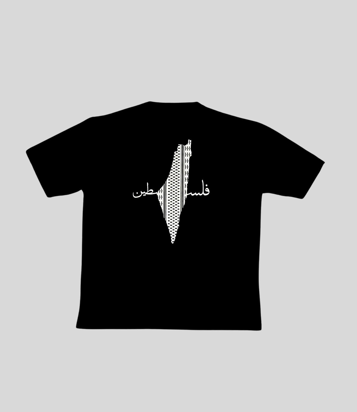 PALESTINE SOLIDARITY - BLACK OVERSIZE T-shirt