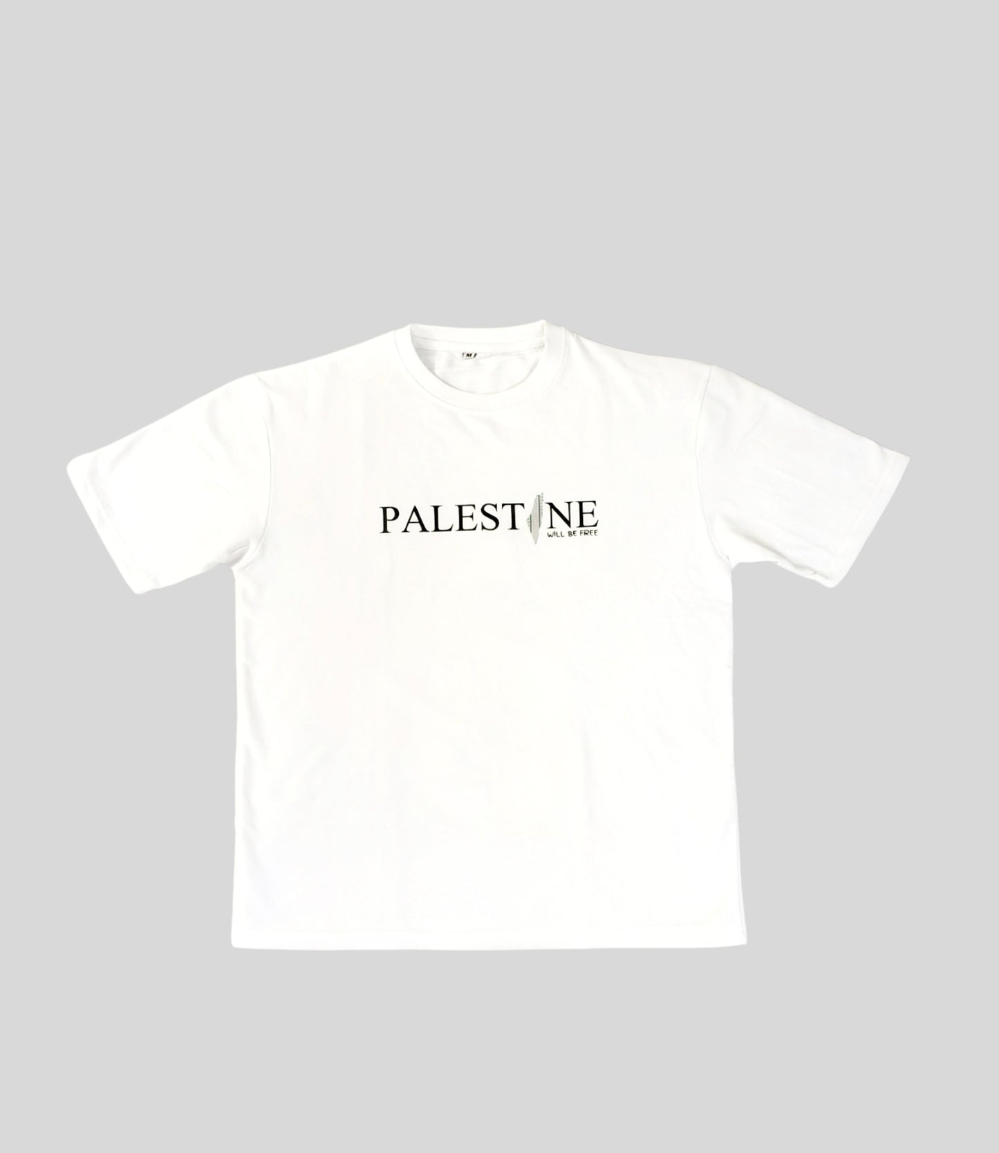 PALESTINE SOLIDARITY - White  OVERSIZED T-shirt