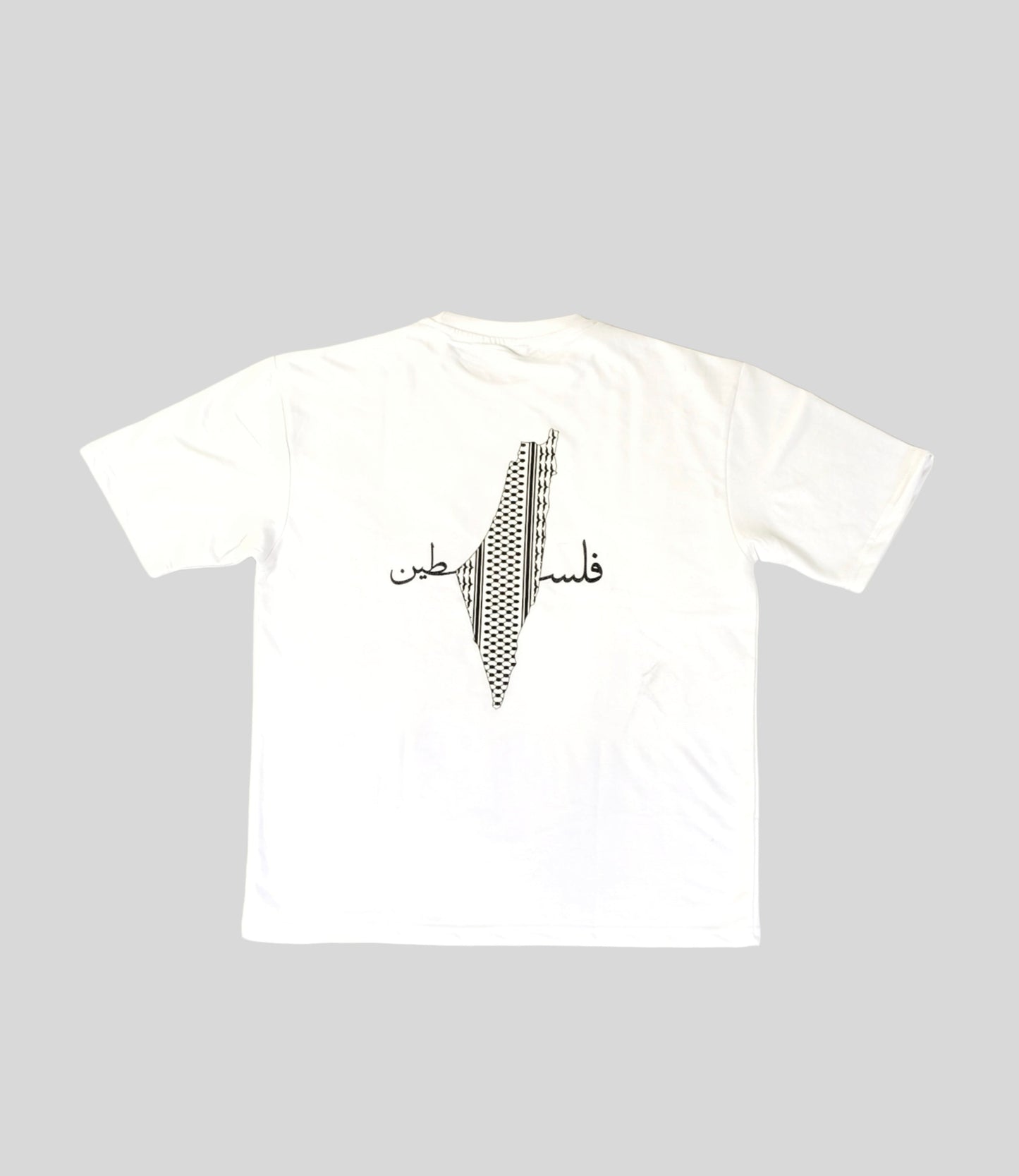 PALESTINE SOLIDARITY - White  OVERSIZED T-shirt